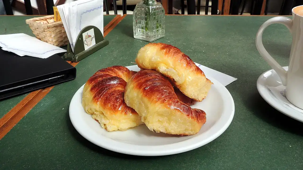 Croissants with coffee